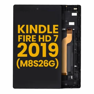 LCD Assembly With Frame For Amazon Kindle Fire HD 7 2019 (M8S26G) (Refurbished) (All Colors)