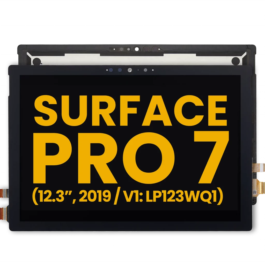 LCD Assembly With Digitizer For Microsoft Surface Pro 7 (Extension Cable Included) (1866 / Version 1: LP123WQ1) (Refurbished)