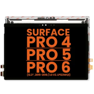 LCD Assembly With Digitizer For Microsoft Surface Pro 4 (1724) (Version 2 / LG LCD Version: LP123WQ1) / Surface Pro 5 (1796) / Surface Pro 6 (1807) (Blemish: Grade A)