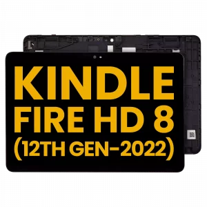 LCD Assembly With Frame For Amazon Kindle Fire HD 8 (12th Gen, 2022) (Refurbished) (All Colors)