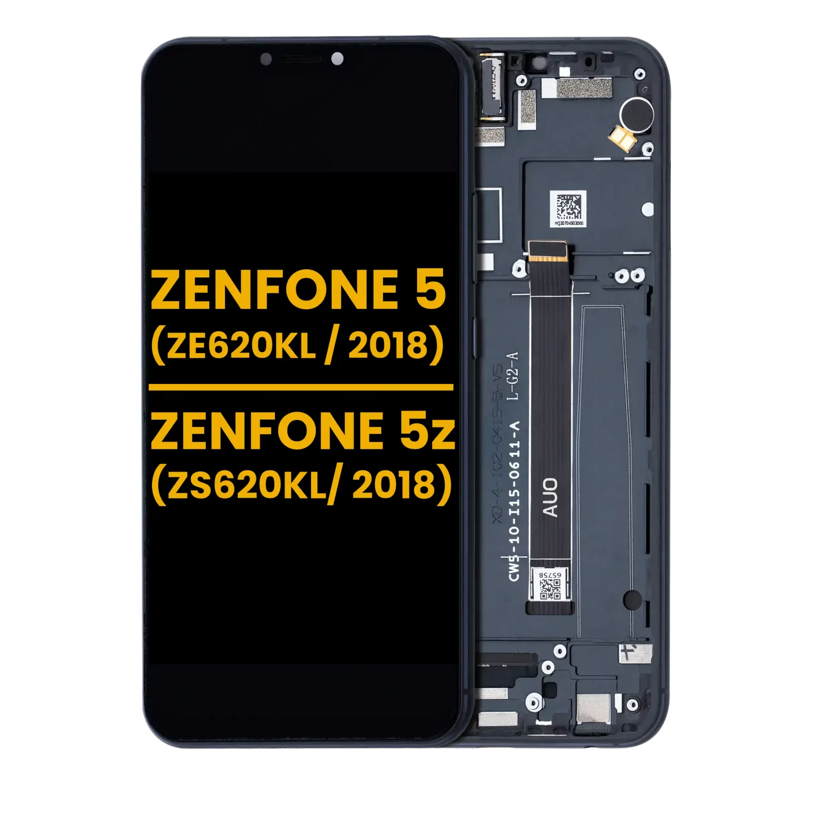 LCD Assembly With Frame For Asus ZenFone 5 (ZE620KL / 2018) / 5z (ZS620KL / 2018) (Refurbished) (Midnight Blue)