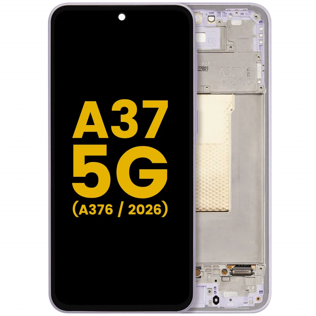 OLED Assembly With Frame For Samsung Galaxy A37 5G (A376 / 2026) (Refurbished) (Light Violet)