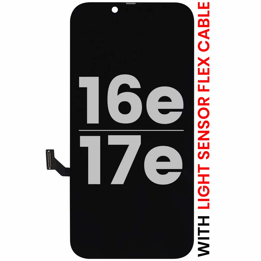 OLED Assembly Compatible For iPhone 17e / 16e With Light Sensor Flex Cable (Used OEM Pull: Grade A)