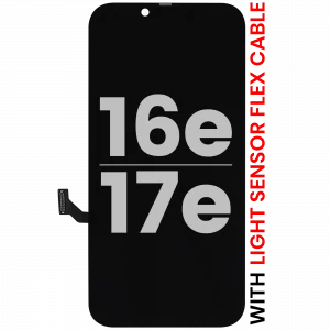 OLED Assembly Compatible For iPhone 17e / 16e With Light Sensor Flex Cable (Used OEM Pull: Grade A)