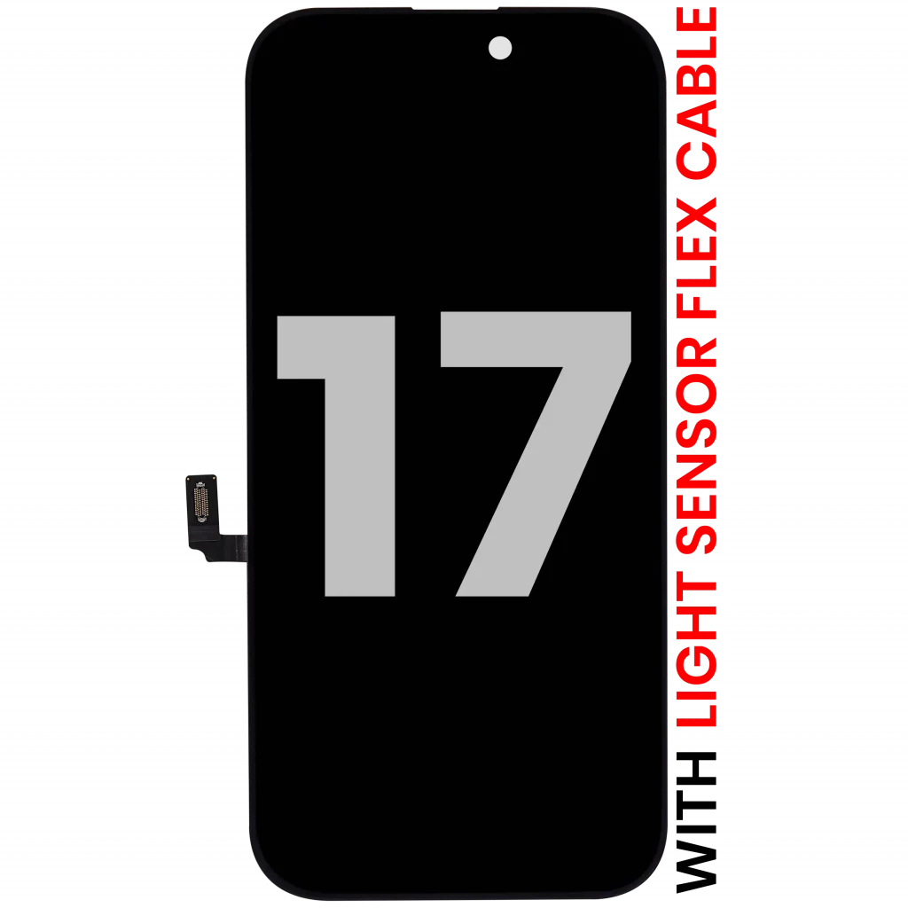 OLED Assembly Compatible For iPhone 17 With Light Sensor Flex Cable (Used OEM Pull: Grade A)