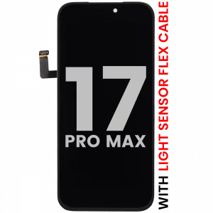 OLED Assembly For iPhone 17 Pro Max With Light Sensor Flex Cable (Used OEM Pull: Grade A)
