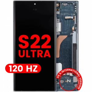 OLED Assembly With Frame For Samsung Galaxy S22 Ultra 5G (US & International Version) (Aftermarket Plus) (120Hz) (Green)