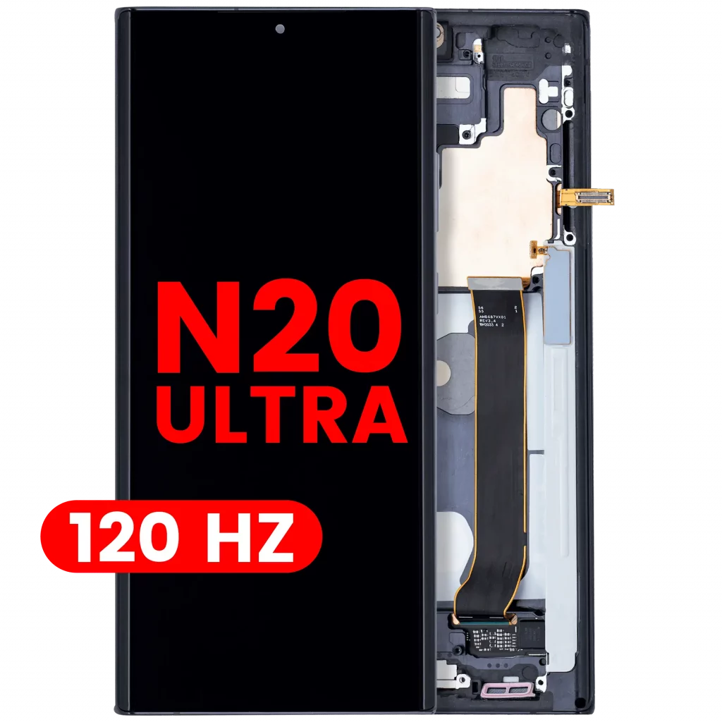 OLED Assembly With Frame For Samsung Galaxy Note 20 Ultra 5G (Aftermarket Plus) (120Hz) (Mystic Black)