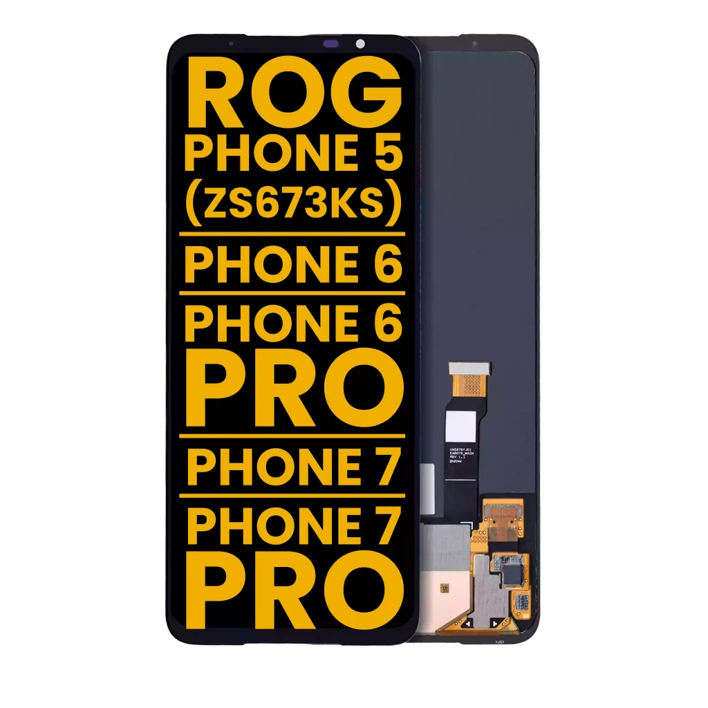 OLED Assembly Without Frame For Asus ROG Phone 5 (ZS673KS) / ROG Phone 6 / ROG Phone 6 Pro / ROG Phone 7 / ROG Phone 7 Pro (Refurbished) (All Colors)