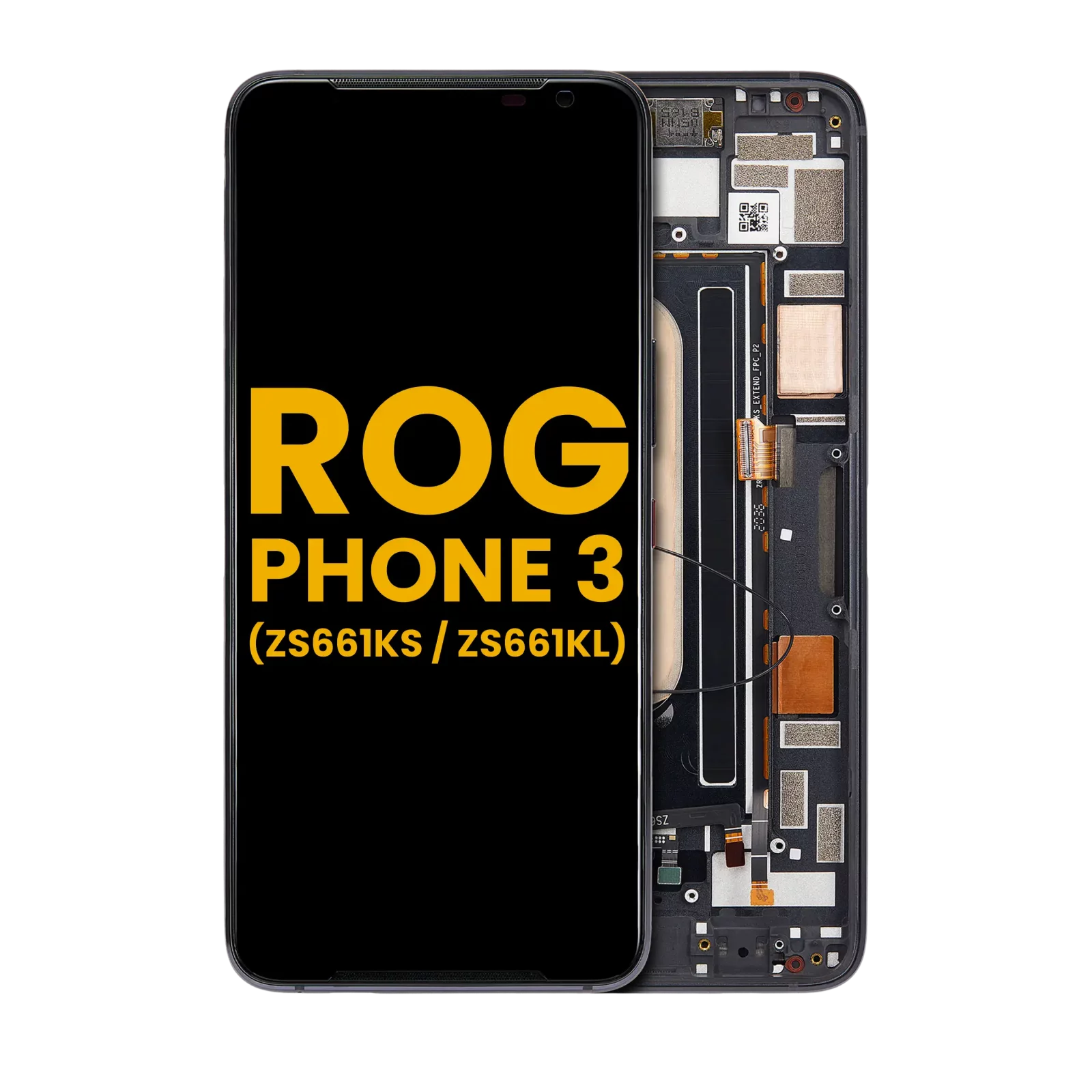 OLED Assembly With Frame For Asus ROG Phone 3 (ZS661KS / ZS661KL) (Refurbished) (All Colors)