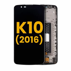 LCD Assembly With Frame For LG K10 (2016) (Refurbished) (Black)