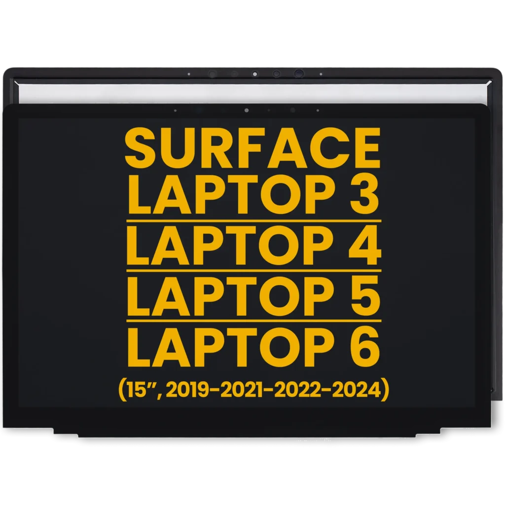 LCD Assembly With Digitizer For Microsoft Surface Laptop 3 15" (1872 / 1873) / Laptop 4 15" (1952 / 1953 / 1978 / 1979) / Laptop 5 15"/ Laptop 6 15"(Refurbished)
