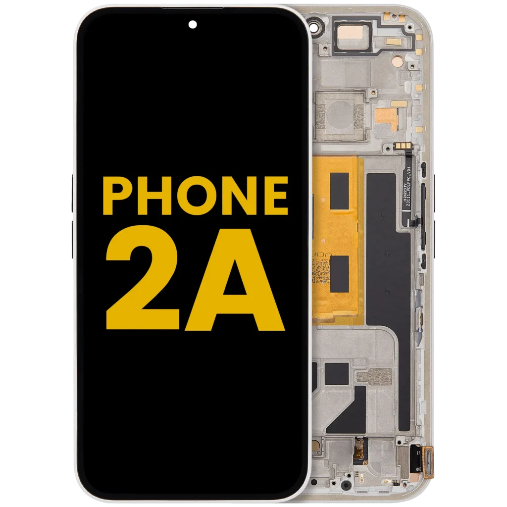 OLED Assembly With Frame For Nothing Phone (2a) (Refurbished) (White)