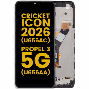LCD Assembly With Frame For Cricket lcon (2026) (U656AC) / AT&T Propel 3 5G (U656AA) (Refurbished) (All Colors)