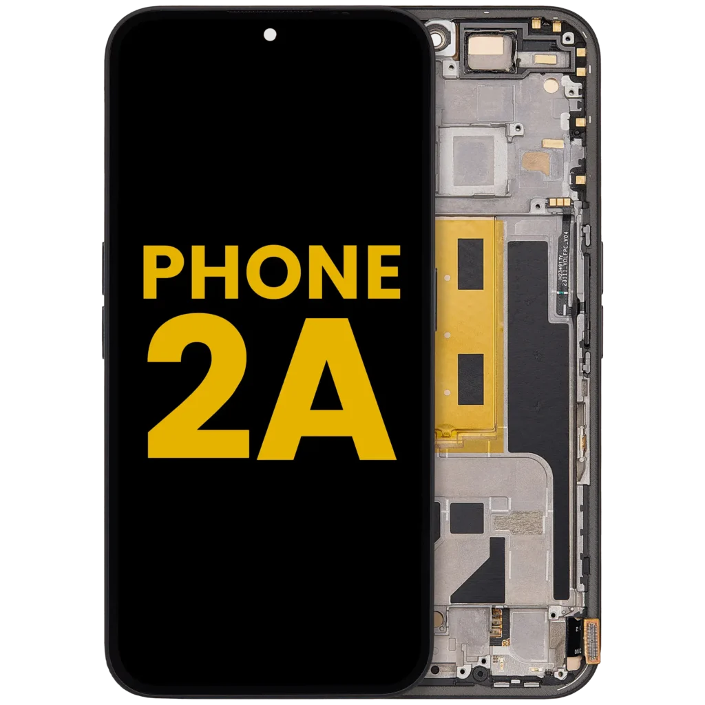 OLED Assembly With Frame For Nothing Phone (2a) (Refurbished) (Black)