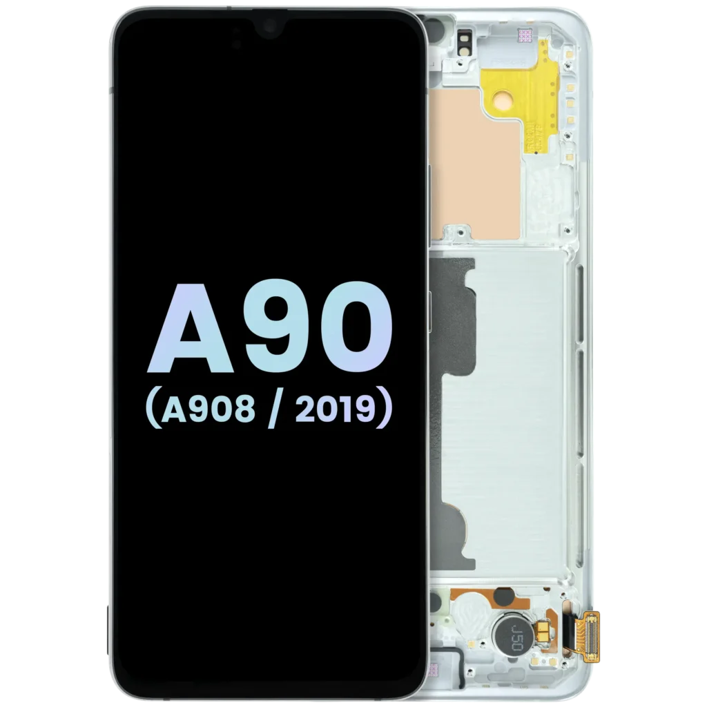 OLED Assembly With Frame For Samsung Galaxy A90 5G (A908 / 2019) (Service Pack) (White)