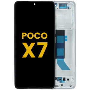 OLED Assembly With Frame For Xiaomi Poco X7 (Refurbished) (Silver)