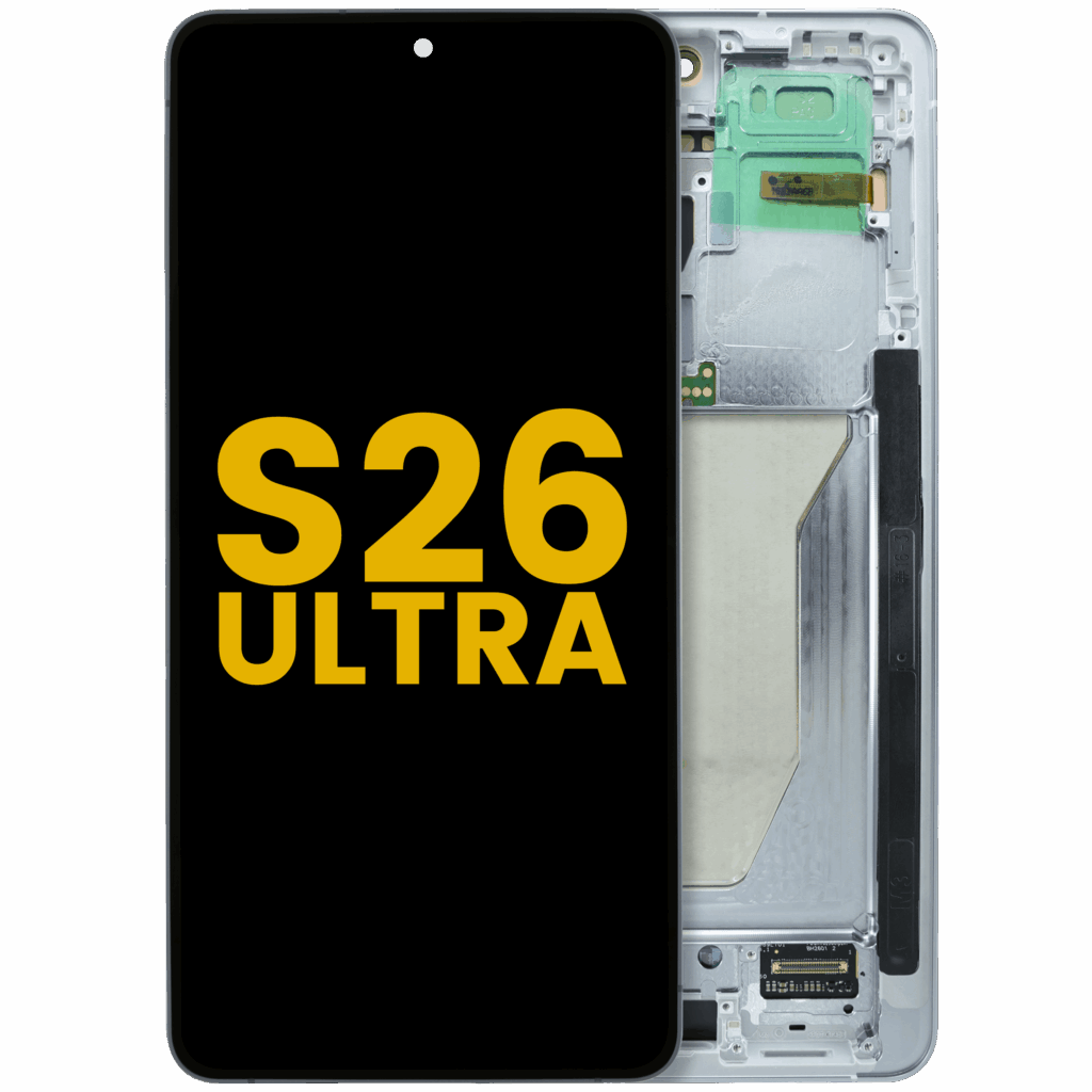 OLED Assembly With Frame For Samsung Galaxy S26 Ultra 5G (US & International) (Refurbished) (Silver Shadow)