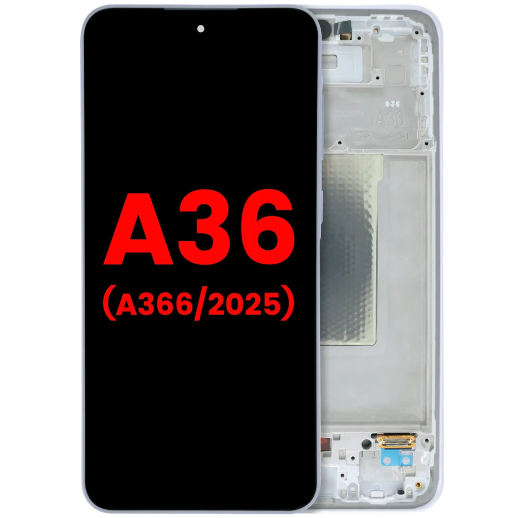 OLED Assembly With Frame For Samsung Galaxy A36 5G (A366 / 2025) (Aftermarket Plus) (Lavender)