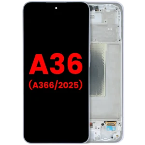OLED Assembly With Frame For Samsung Galaxy A36 5G (A366 / 2025) (Aftermarket Plus) (Lavender)