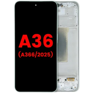 OLED Assembly With Frame For Samsung Galaxy A36 5G (A366 / 2025) (Aftermarket Plus) (Lime)