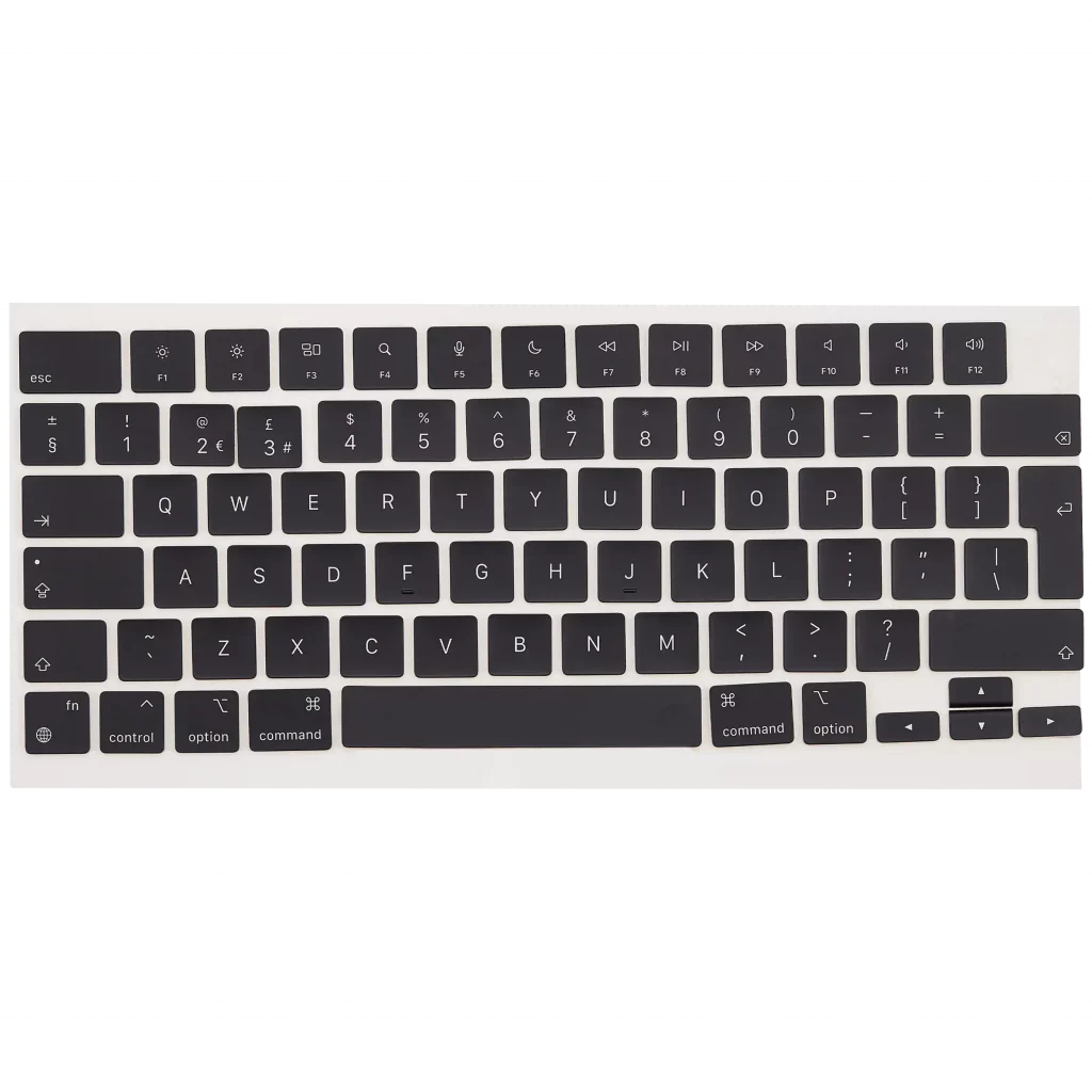 AZERTY Keycaps For MacBook Pro 14" (A2442 / A2779 / A2918 / A2992) / Pro 16" (A2485 / A2780 / A2991) (Late 2021 to Late 2023) (UK English)