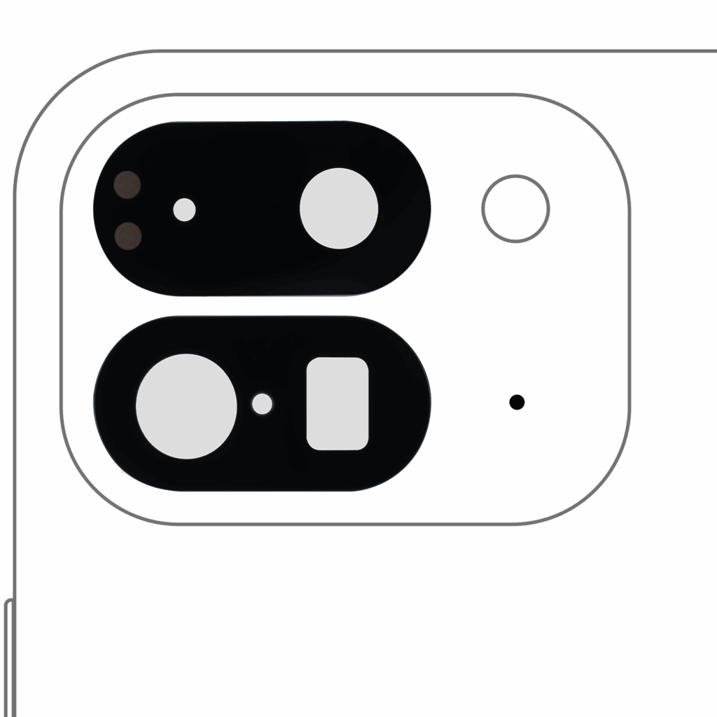 Back Camera Lens (Glass Only) With Adhesive Compatible For Google Pixel 9 Pro Fold