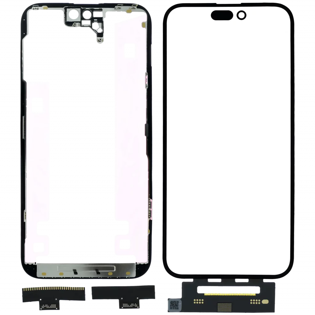 4 in 1 Short Flex (Digitizer Touch With Glass + OCA + Frame Pre-installed) For iPhone 14 Pro Max (OCA Master)