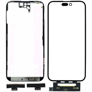 4 in 1 Short Flex (Digitizer Touch With Glass + OCA + Frame Pre-installed) For iPhone 14 Pro Max (OCA Master)