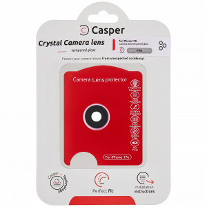 Casper Camera Lens Protector Compatible For iPhone 17E (Pink) (Clear)