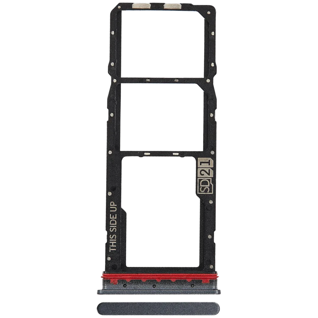 Single Sim Card Tray For Motorola Moto G14 (XT2341 / 2023) (Premium) (Steel Gray)