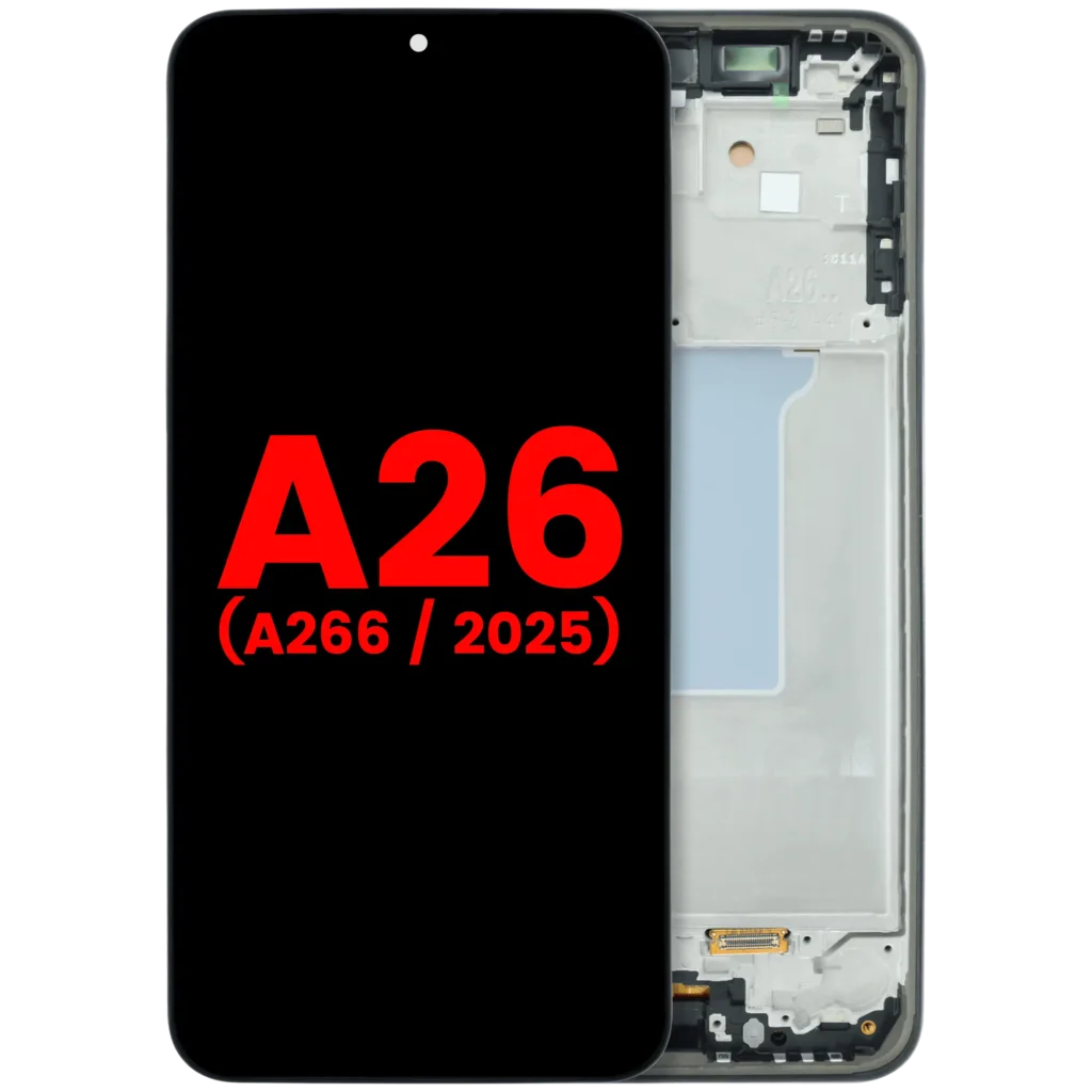 OLED Assembly With Frame For Samsung Galaxy A26 5G (A266 / 2025) (Aftermarket Plus) (Black)