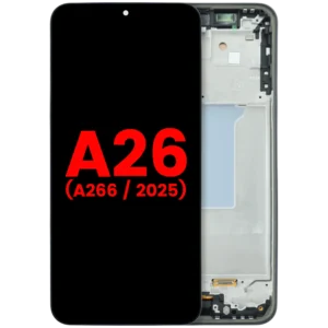 OLED Assembly With Frame For Samsung Galaxy A26 5G (A266 / 2025) (Aftermarket Plus) (Black)