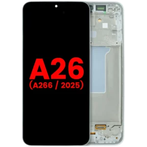 OLED Assembly With Frame For Samsung Galaxy A26 5G (A266 / 2025) (Aftermarket Plus) (White)