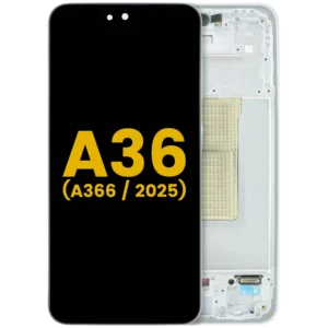 OLED Assembly With Frame For Samsung Galaxy A36 5G (A366 / 2025) (Refurbished) (White)