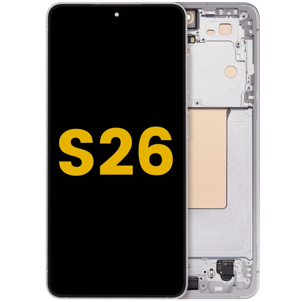 OLED Assembly With Frame For Samsung Galaxy S26 5G (US & International) (Refurbished) (White)