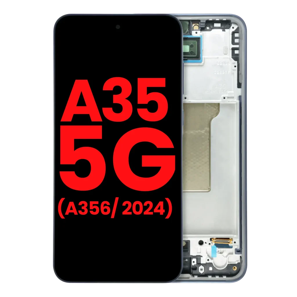 OLED Assembly With Frame For Samsung Galaxy A35 5G (A356 / 2024) (Aftermarket Plus) (Navy)
