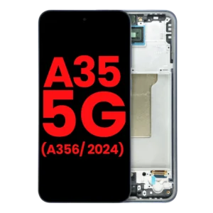 OLED Assembly With Frame For Samsung Galaxy A35 5G (A356 / 2024) (Aftermarket Plus) (Navy)