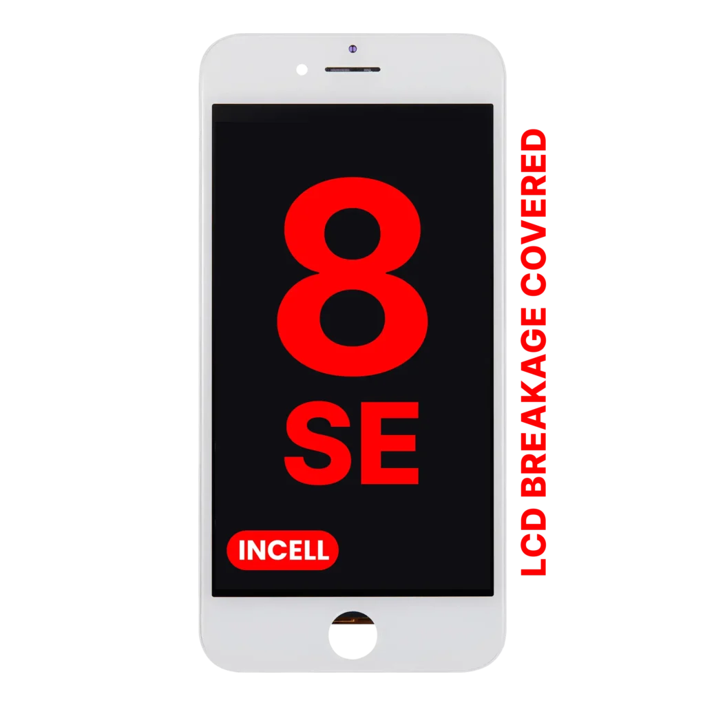 LCD Assembly With Steel Plate For iPhone 8 / SE (2020 / 2022) (Aftermarket Pro: XO7 Incell) (White)