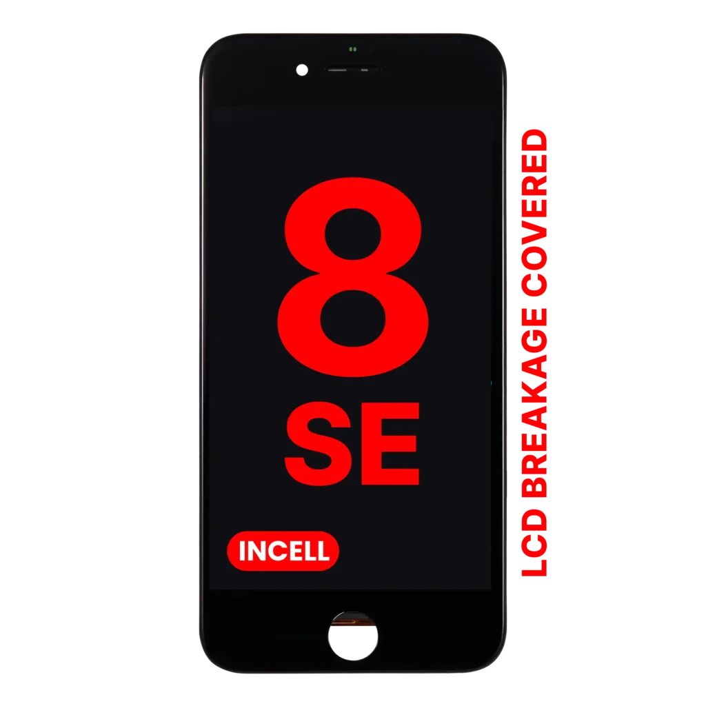 LCD Assembly With Steel Plate For iPhone 8 / SE (2020 / 2022) (Aftermarket Pro: XO7 Incell) (Black)