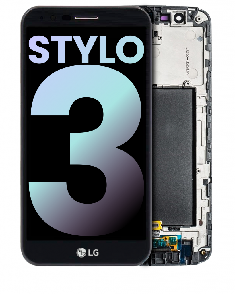 LCD Assembly With Frame For LG Stylo 3 (Genuine OEM) (Black)