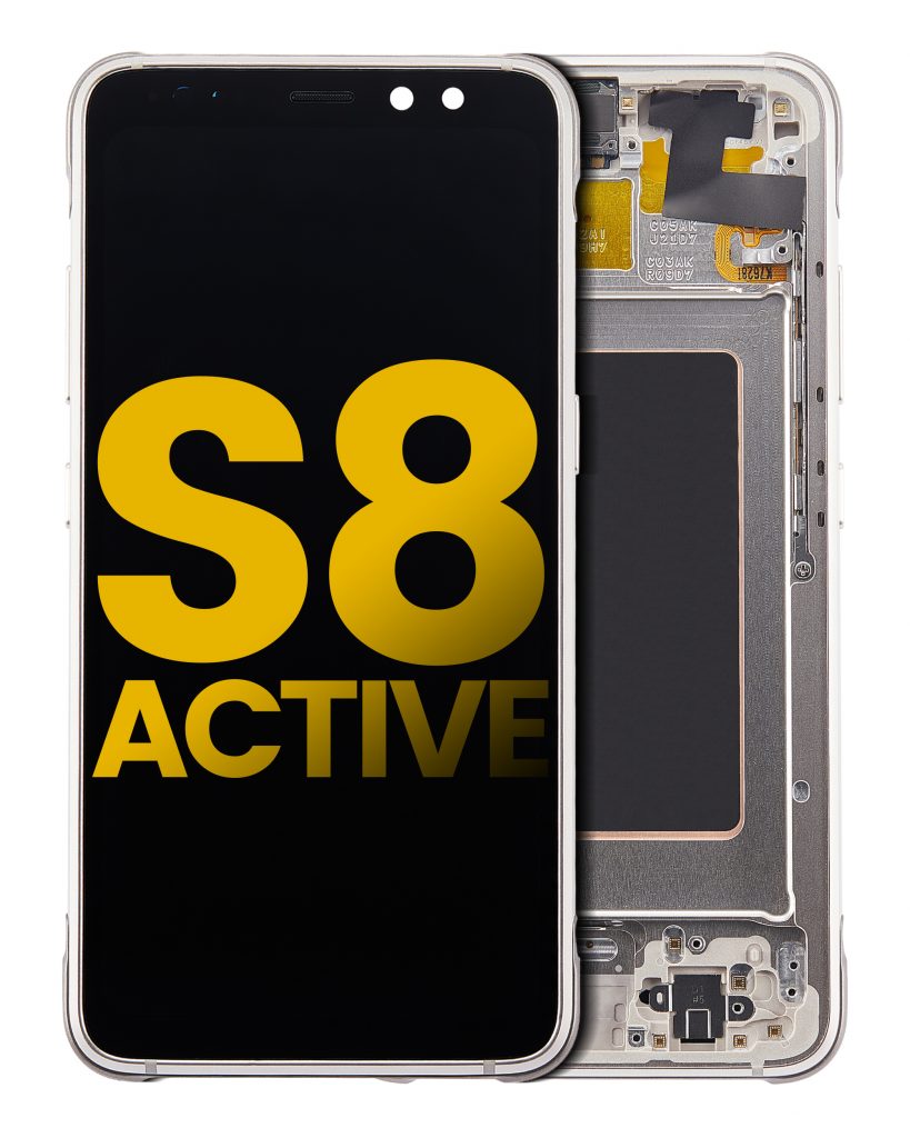 OLED Assembly With Frame For Samsung Galaxy S8 Active (Refurbished) (Tungsten Gold)