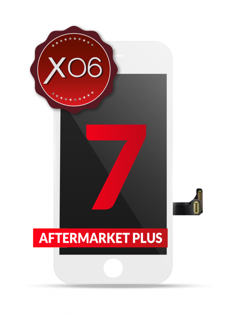 LCD Assembly With Steel Plate For iPhone 7 (Aftermarket Plus Quality: XO6) (White)
