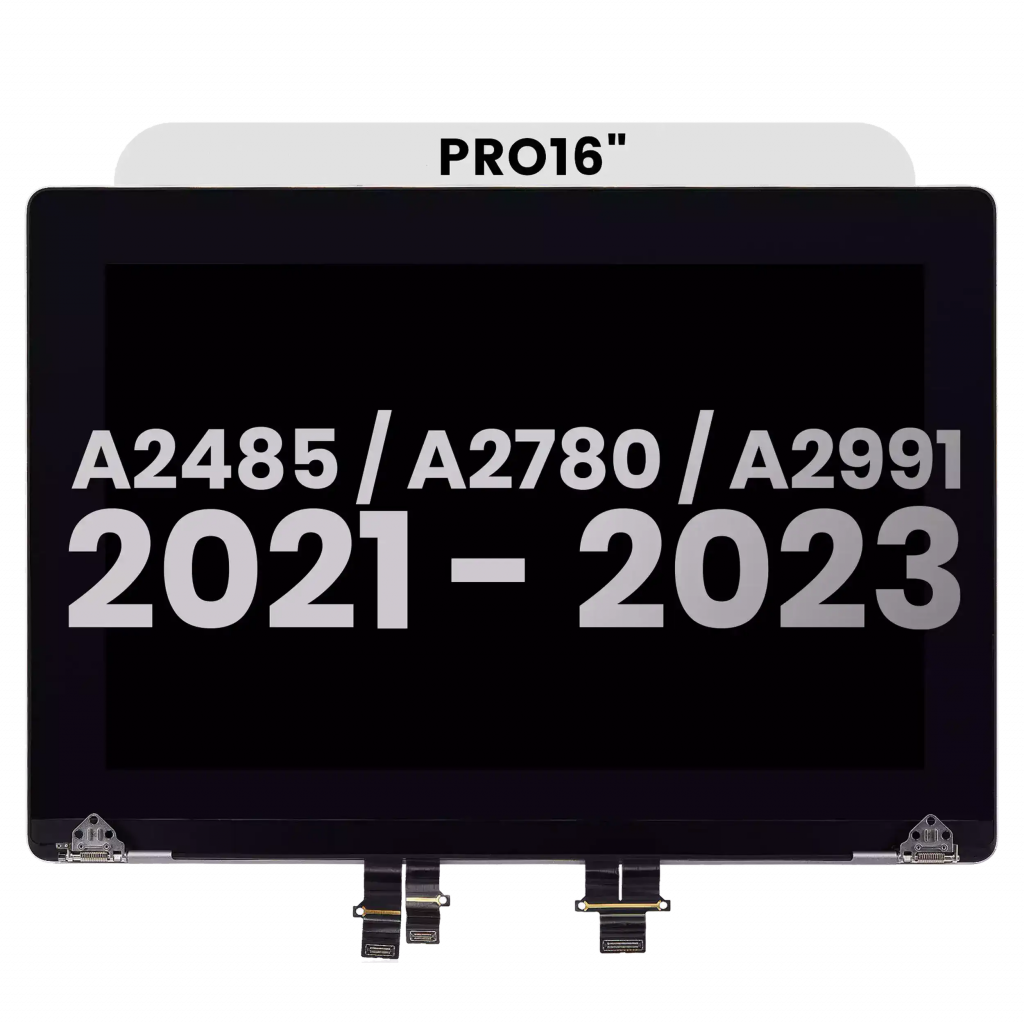 Complete LCD Display Assembly For MacBook Pro 16" A2485 (2021) Pro / Max / A2780 (2023) / A2991 (2023) (Genuine OEM) (Silver)