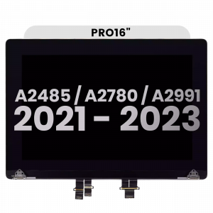 Complete LCD Display Assembly for MacBook Pro 16 inch A2485 A2780 A2991 (Genuine OEM) Silver