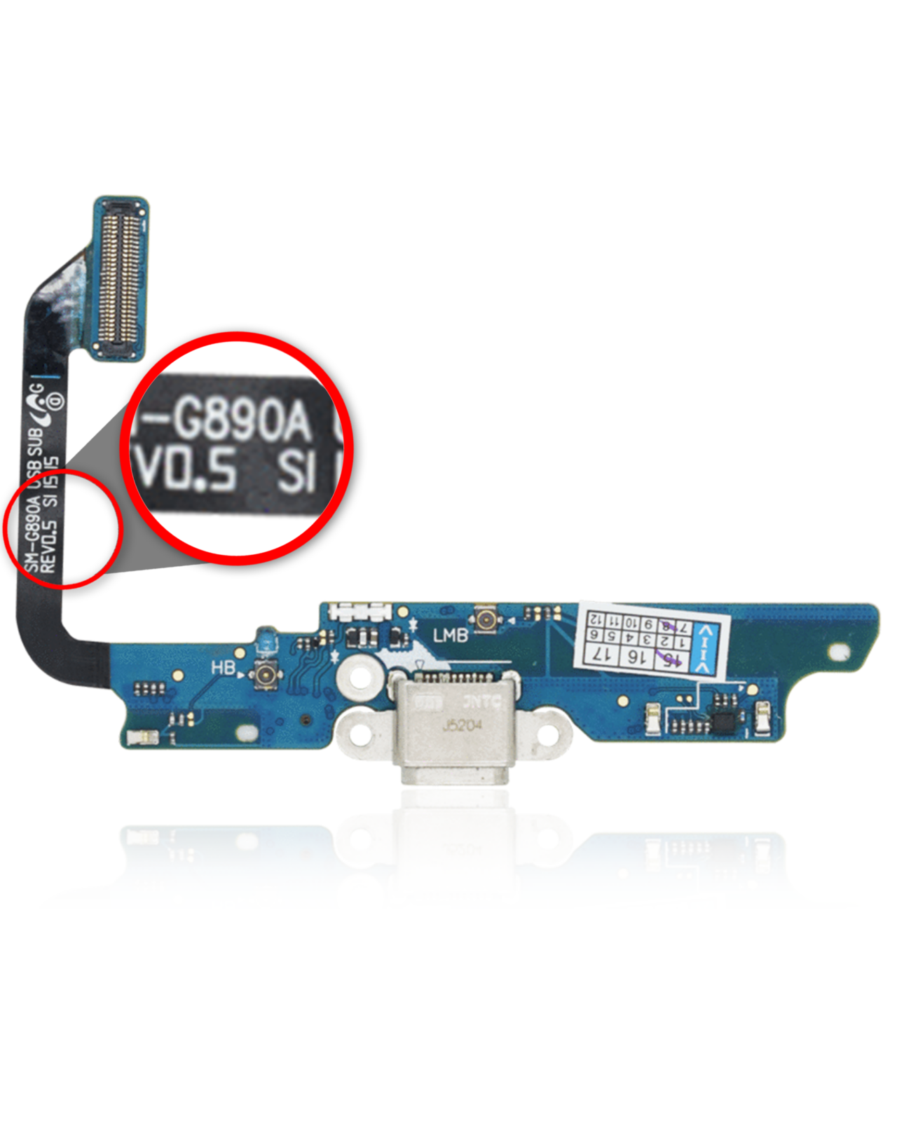 Charging Port Flex Cable For Samsung Galaxy S6 Active (G890A) (AT&T)