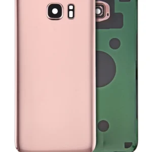 Back Cover Glass With Camera Lens For Samsung Galaxy S7 Edge (Service Pack) (Rose Pink)