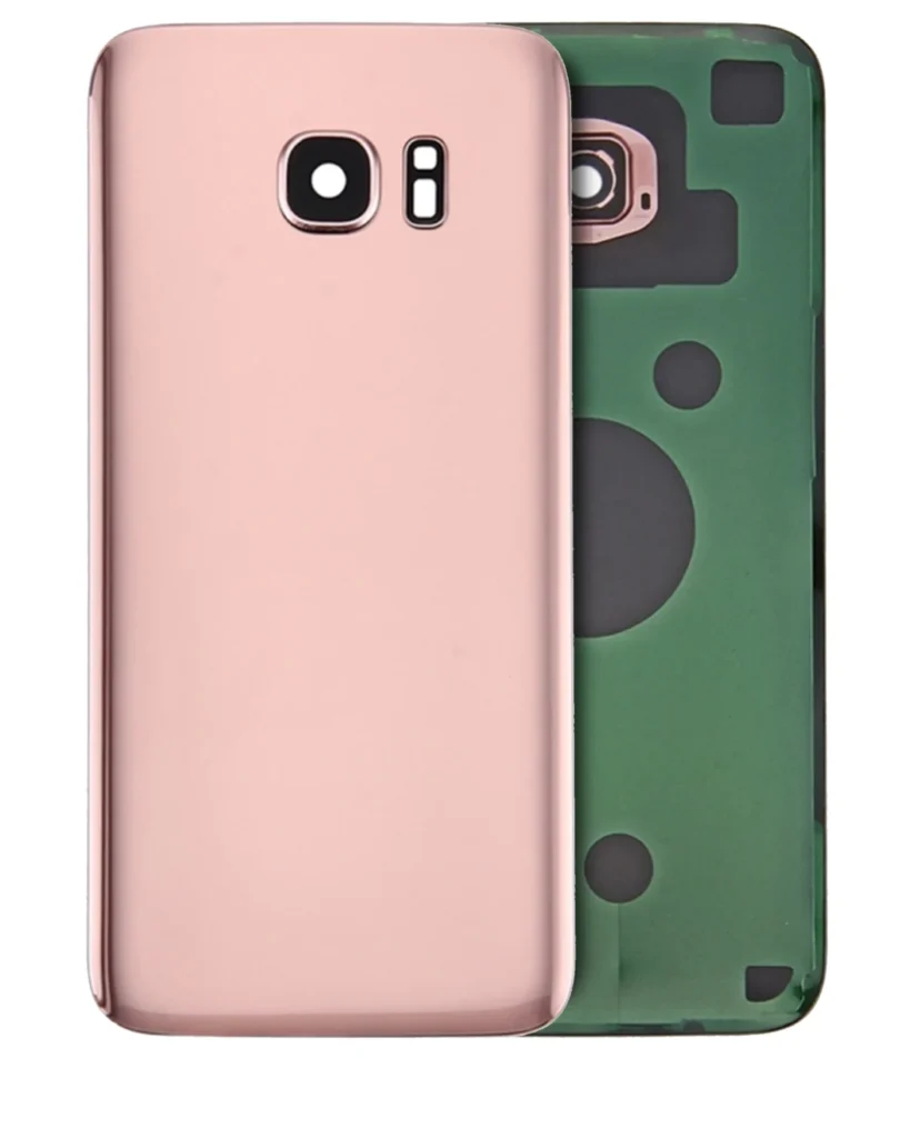 Back Cover Glass With Camera Lens For Samsung Galaxy S7 Edge (Service Pack) (Rose Pink)