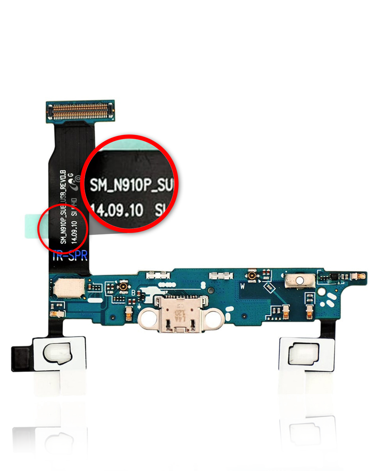Charging Port Flex Cable For Samsung Galaxy Note 4 (N910P) (Sprint)