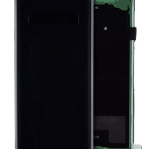 Back Cover Glass With Camera Lens For Samsung Galaxy S10 (Service Pack) (Prism Black)